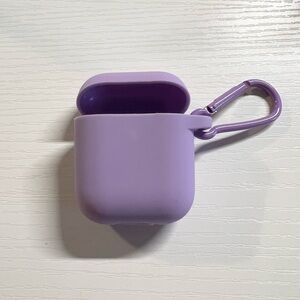 Purple Silicone AirPods Case Cover - New
